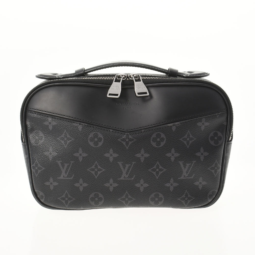 LOUIS VUITTON ルイヴィトン モノグラム エクリプス バムバック 黒/グレー  M42906 メンズ モノグラムキャンバス ボディバッグ ABランク 中古 