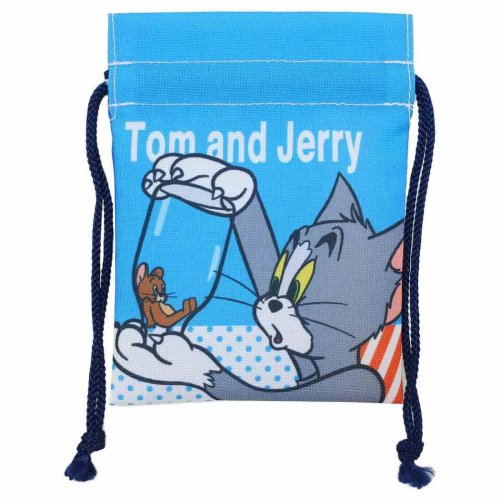 トムとジェリー 巾着袋 豆巾着 TOM and JERRY ワーナーブラザース マリモクラフト まめきんちゃくポーチ ミニ巾着 小物入れ キャラクター グッズ