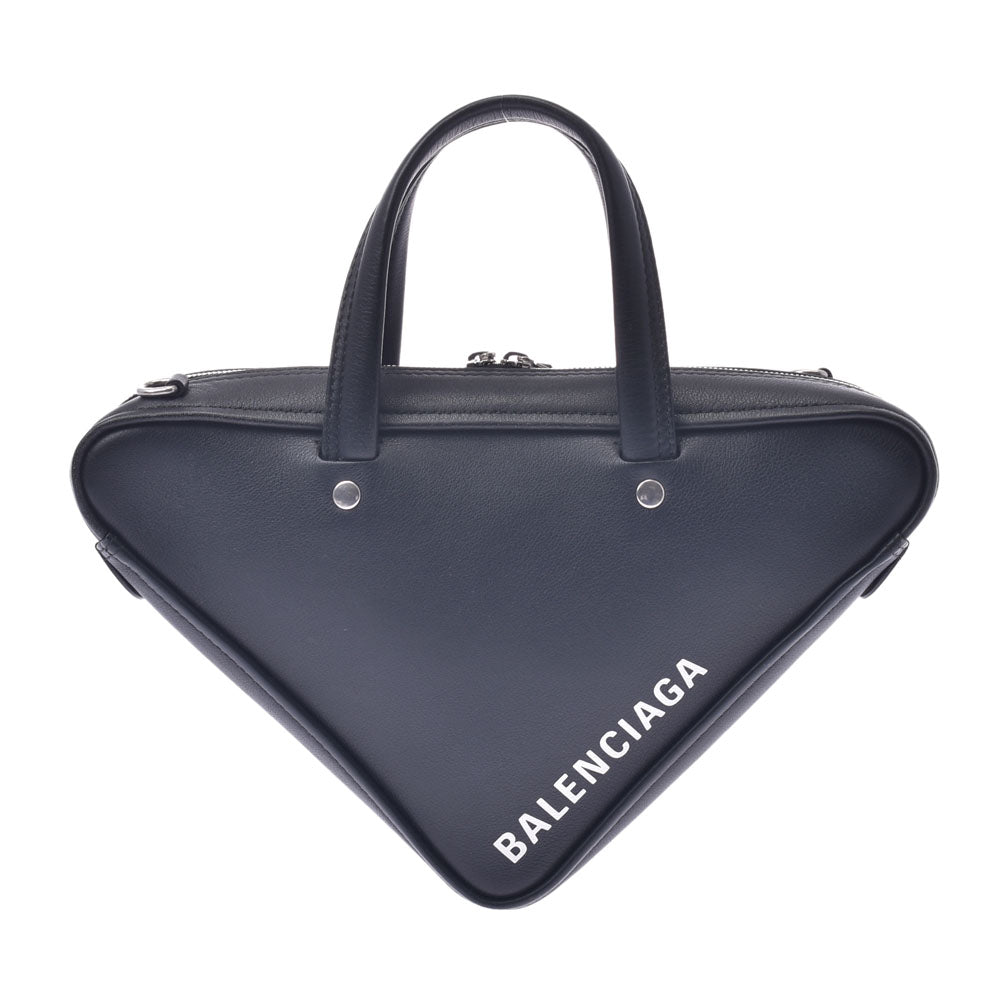 BALENCIAGA バレンシアガ トライアングルダッフル XS 黒 527272 ユニセックス レザー 2WAYバッグ Aランク 中古 