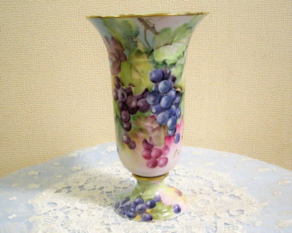 ♡hand painting vase (花瓶)高さ２５㎝