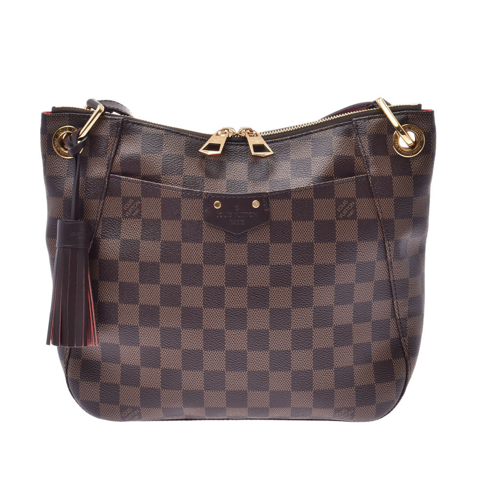 LOUIS VUITTON ルイヴィトン ダミエ サウスバンク ブラウン N42230 レディース ダミエキャンバス ショルダーバッグ 新同 中古 