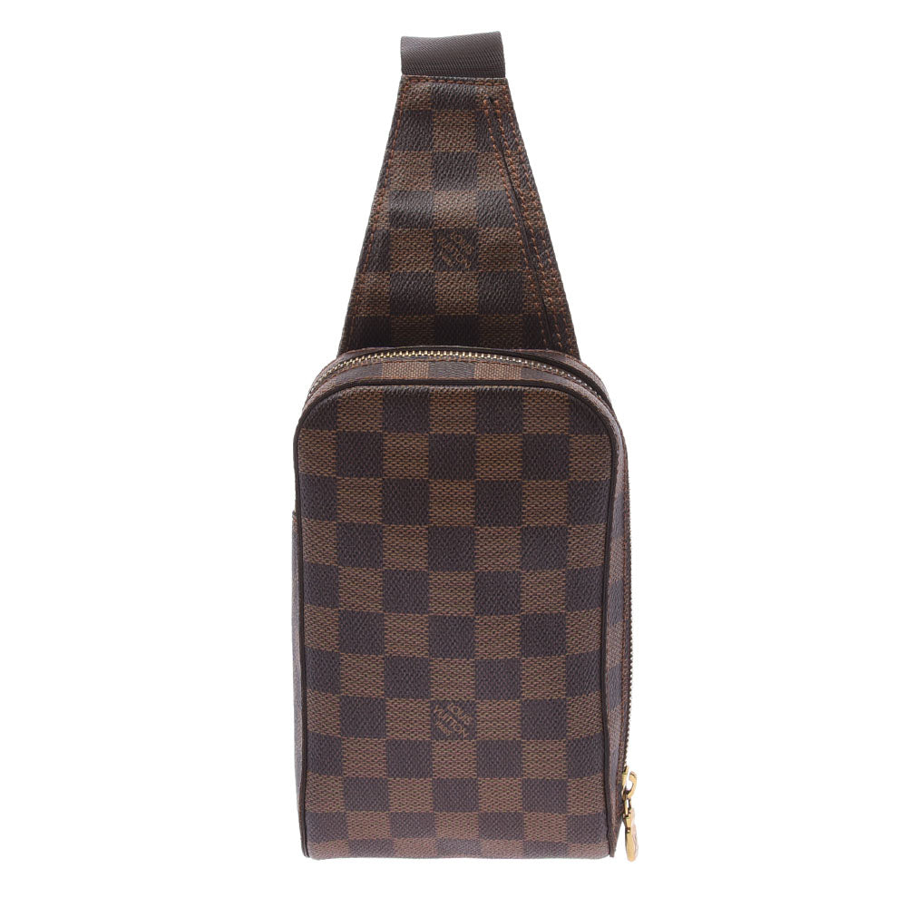 LOUIS VUITTON ルイヴィトン ダミエ ジェロニモス ボディバッグ ブラウン N51994 ユニセックス ダミエキャンバス ショルダーバッグ ABランク 中古 