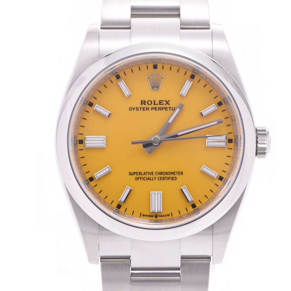 【現金特価】ROLEX ロレックス オイスターパーペチュアル 36 126000 メンズ SS 腕時計 自動巻き イエロー文字盤 未使用 