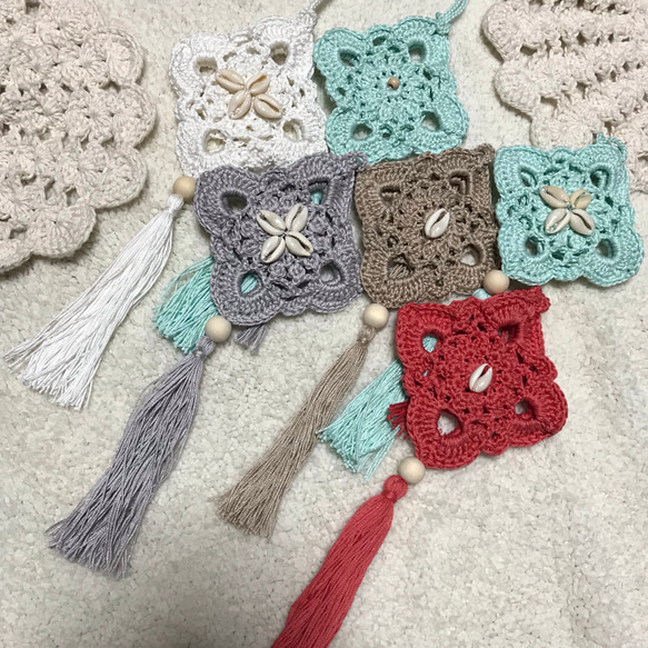 crochet motif sachet ❉ ❉ ❉香り袋