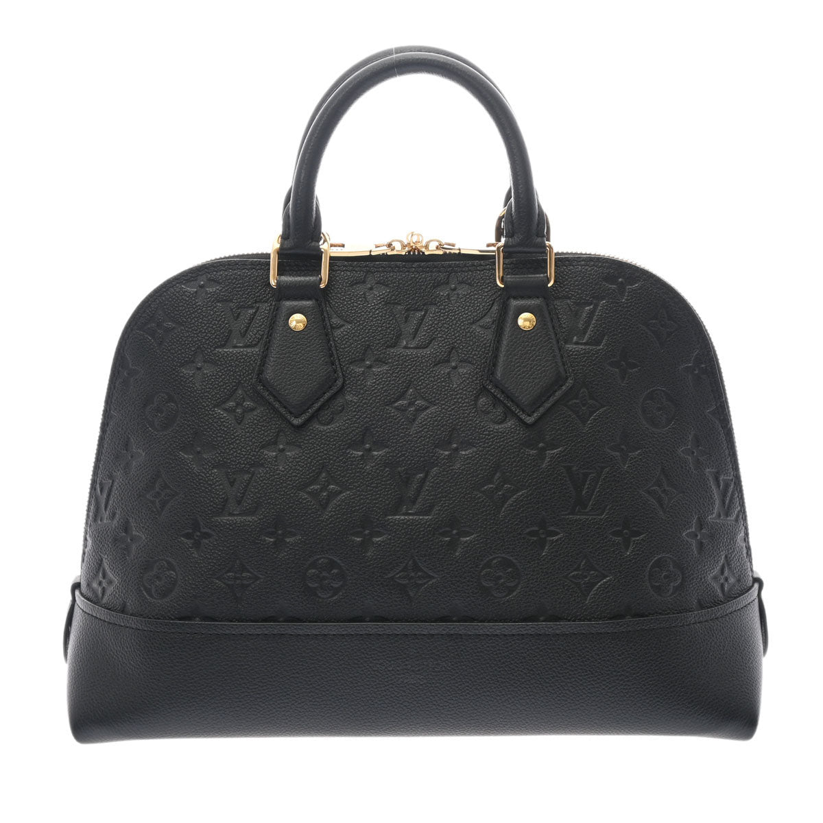 LOUIS VUITTON ルイヴィトン モノグラムアンプラント ネオアルマ PM 黒 M44832 レディース レザー ハンドバッグ Aランク 中古 