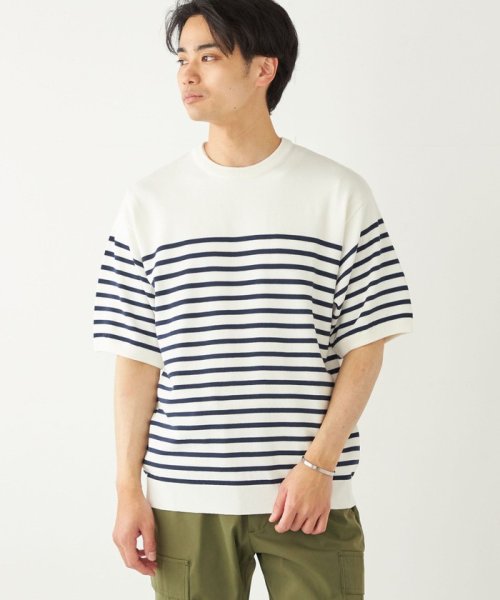 SHIPS Colors:〈手洗い可能〉12G クルーネット ニット TEE