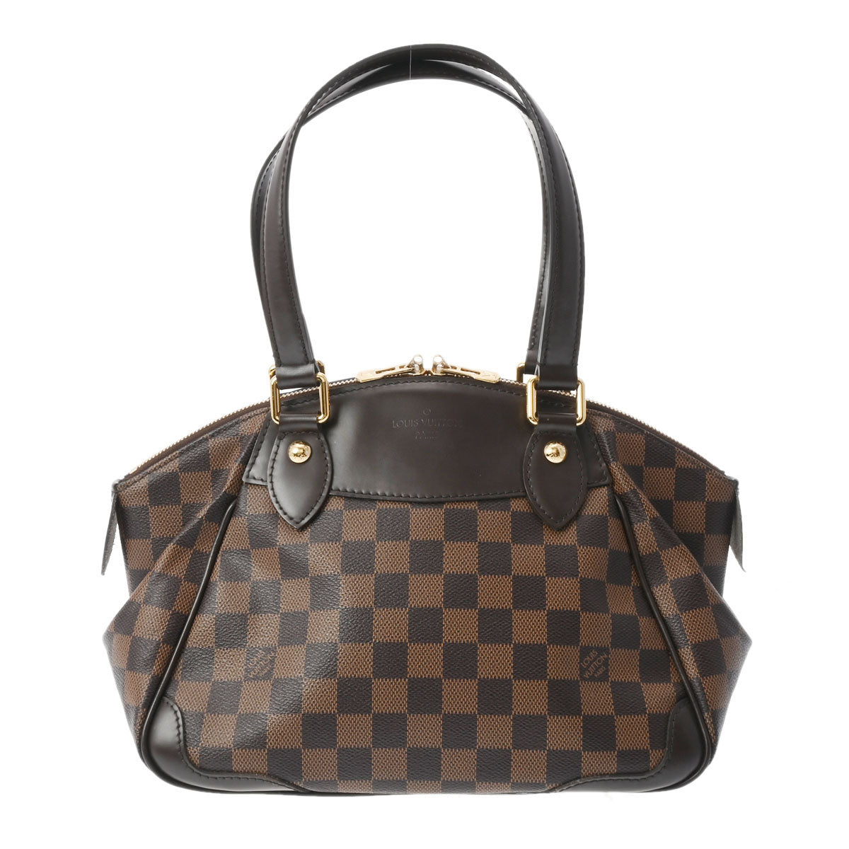 LOUIS VUITTON ルイヴィトン ダミエ ヴェローナ PM ブラウン N41117 レディース ダミエキャンバス ハンドバッグ ABランク 中古 