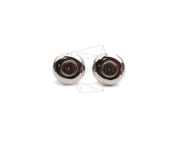 ERG-2283-R【2個入り】ラウンドピアス,Round Post Earring/18.5mm X 18.5mm