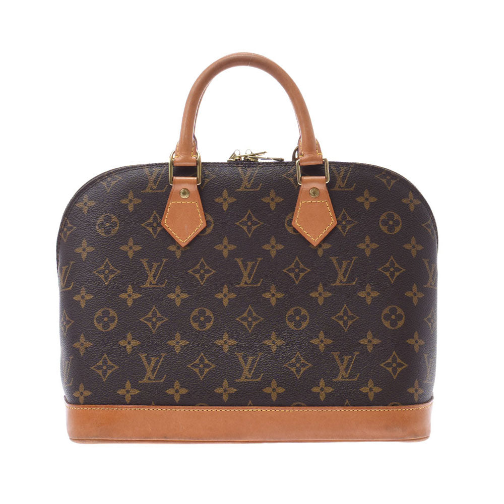 LOUIS VUITTON ルイヴィトン モノグラム アルマ USA製 ブラウン M51130 レディース モノグラムキャンバス ハンドバッグ Bランク 中古 