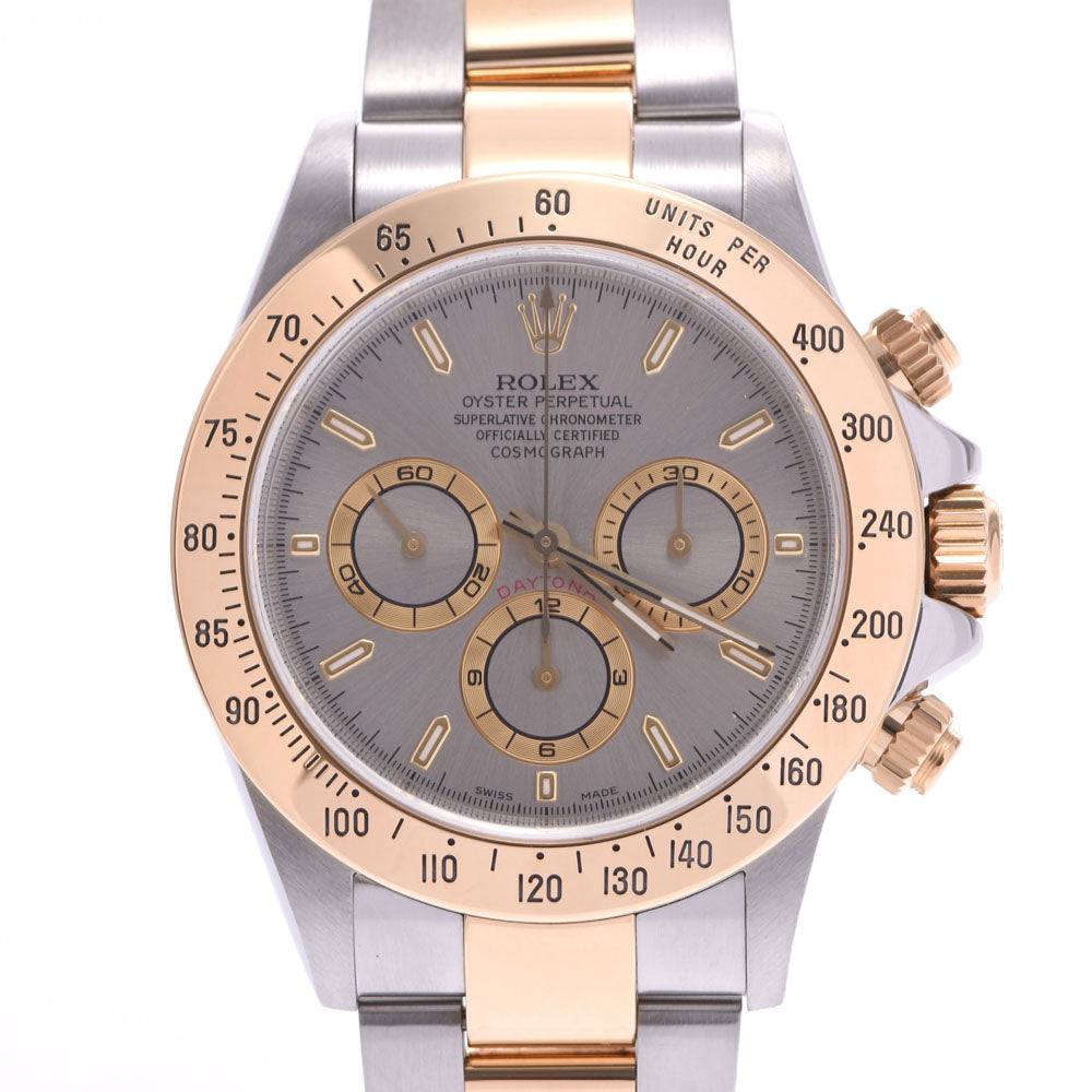 ROLEX ロレックス デイトナ 16523 メンズ SS/YG 腕時計 自動巻き グレー文字盤 Aランク 中古