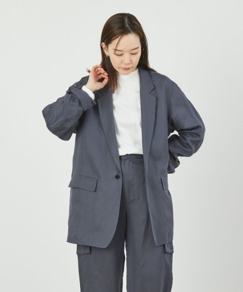 GREY LABEL リネンテンセルシングルジャケット