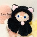 リーナベルショルダーバッグ用♡黒ねこポンチョ♡