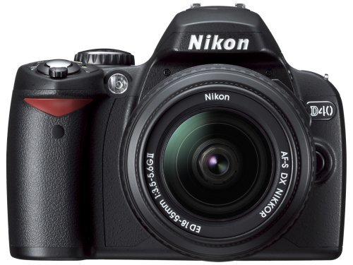 Nikon デジタル一眼レフカメラ D40 レンズキット ブラック D40BLK【!中古品!】