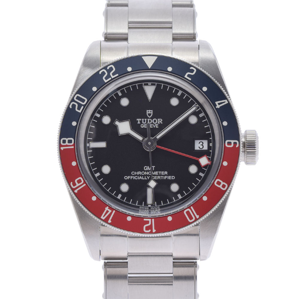 TUDOR チュードル ヘリテージ ブラックベイ GMT 79830RB メンズ SS 腕時計 自動巻き 黒文字盤 Aランク 中古 