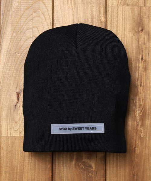 【73】【11552】【SY32 by SWEET YEARS】SIKICON LOGO KNIT BEANIE