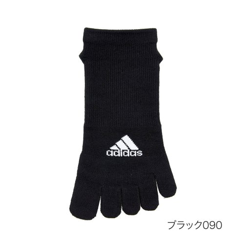 ADIDAS(アディダス) ソックス 無地リブ ワンポイント スニーカー丈 5本指 消臭 指先まで足底すべり止め FOOTサポート 06569W 福助 公式