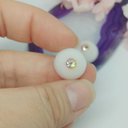 14mm　ダブルカラーキラキラアイ（ピンクイエロー 虹彩小）