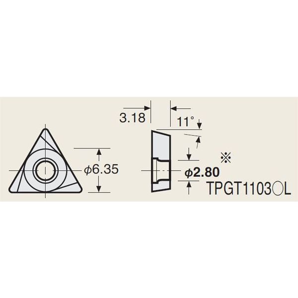 日研工作所 インサートチップ 6MP-E2 ST10P 1セット（10PC）（直送品）