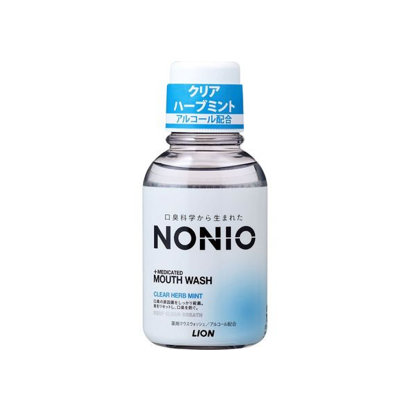 ライオン NONIO マウスウォッシュ クリアハーブミント 80mL F371571