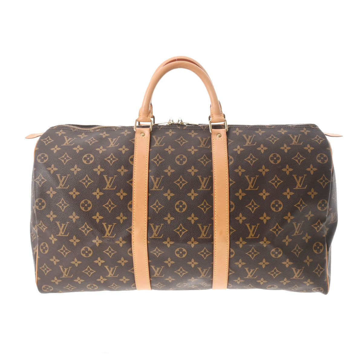 LOUIS VUITTON ルイヴィトン モノグラム キーポル50 ブラウン M41426 ユニセックス モノグラムキャンバス ボストンバッグ Bランク 中古 