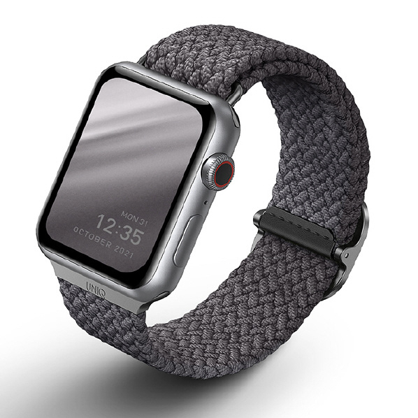 ＵＮＩＱ Apple Watch 42/44/45mm用BRAIDED STRAP UNIQ ASPEN GRANITE GREY UNIQ-44MM-ASPGRY