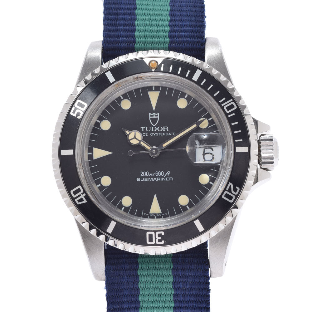 TUDOR チュードル サブマリーナ 79090 メンズ SS/ナイロン 腕時計 自動巻き 黒文字盤 ABランク 中古 