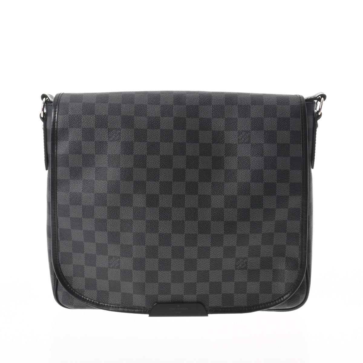 LOUIS VUITTON ルイヴィトン ダミエグラフィット ダニエル MM 黒/グレー N58029 メンズ ダミエグラフィットキャンバス ショルダーバッグ ABランク 中古 