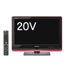 シャープ 20V型 ハイビジョン 液晶テレビ レッド AQUOS LC-20DZ3-R【中古品】