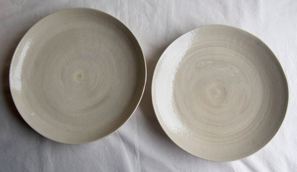 marble　plates 白24cm