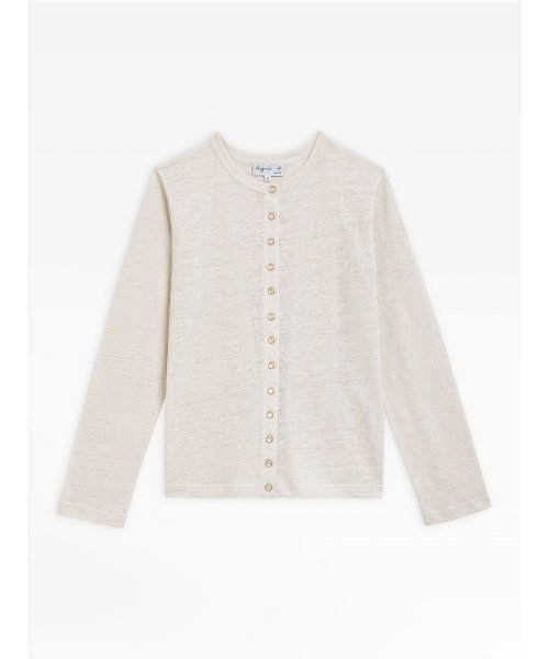 JDJ6 CARDIGAN LE PETIT リネンカーディガンプレッション