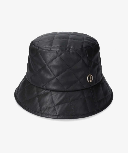 Chapeau d O  Fake Leather Quilt Bucket