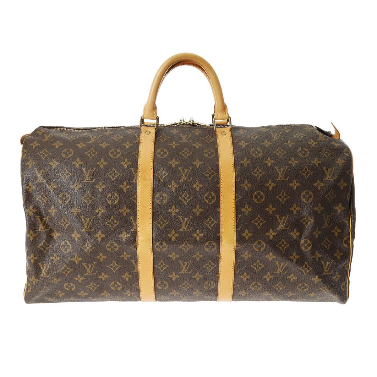 LOUIS VUITTON ルイヴィトン モノグラム キーポル 55 ブラウン M41424 ユニセックス モノグラムキャンバス ボストンバッグ Bランク 中古 