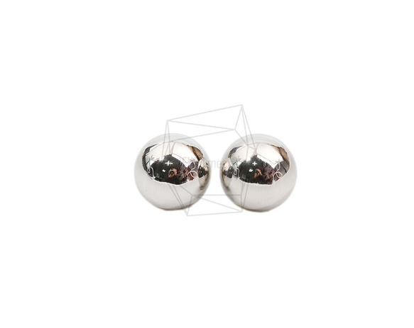 ERG-2038-R【2個入り】ボールピアス /Ball Post Earring/14.2mm X 14.2mm