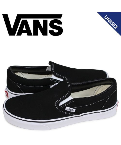 VANS ヴァンズ スリッポン スニーカー メンズ レディース バンズ CLASSIC SLIP－ON ブラック 黒 VN000EYEBLK