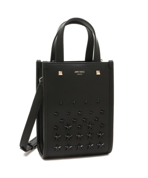 ジミーチュウ ハンドバッグ ショルダーバッグ ミニNSトート ミニバッグ ブラック レディース JIMMY CHOO MININSTOTE AOR