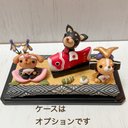 わんこ端午の節句  鯉のぼり赤になります 畳　兜わんこ　受注制作　桃太郎　 こねこねくらぶ　樹脂粘土  五月飾り 置物　こいのぼり　粘土細工　粘土　クレイ　犬  子供の日