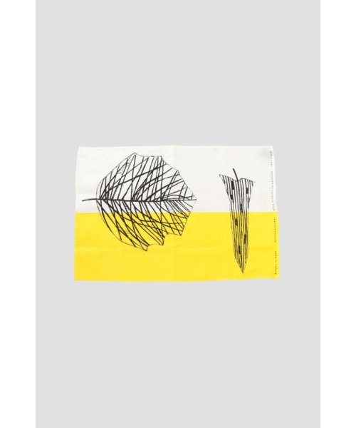 LUCIENNE DAY BLACK LEAF TEA TOWEL