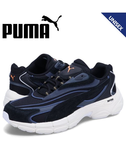 PUMA プーマ スニーカー テバリス ニトロ ヴォルテックス ヘアリー メンズ レディース TEVERIS NITRO VORTEX HAIRY ブラック 黒