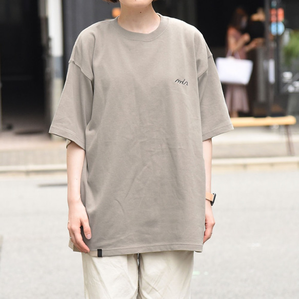 超厚手 厚手 ビッグシルエット Tシャツ ユニセックス 9.1オンス ゆったり カーキ TA023