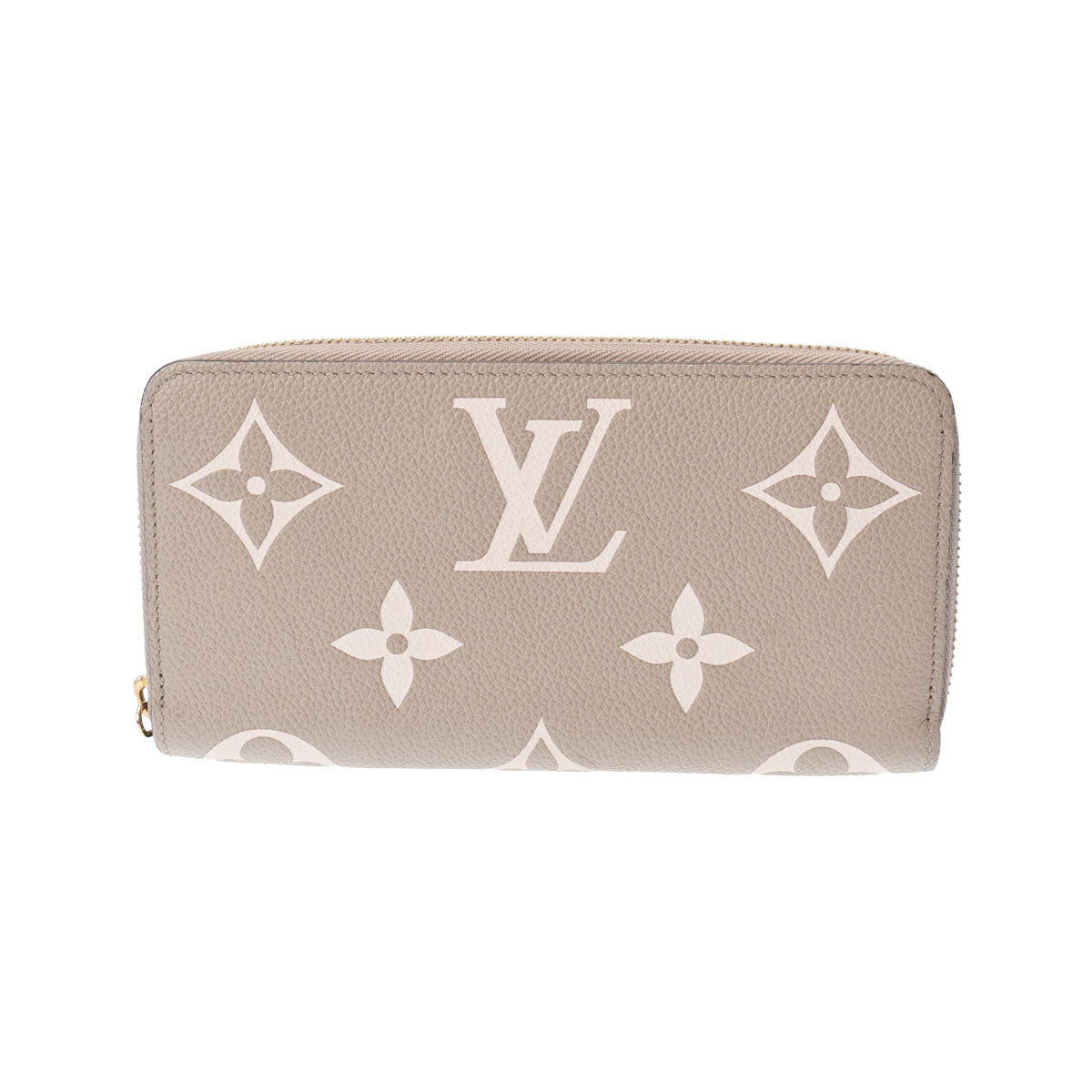 LOUIS VUITTON ルイヴィトン モノグラムアンプラント ジッピーウォレット トゥルトレール/クレーム M69794 レディース レザー 長財布 Aランク 中古 