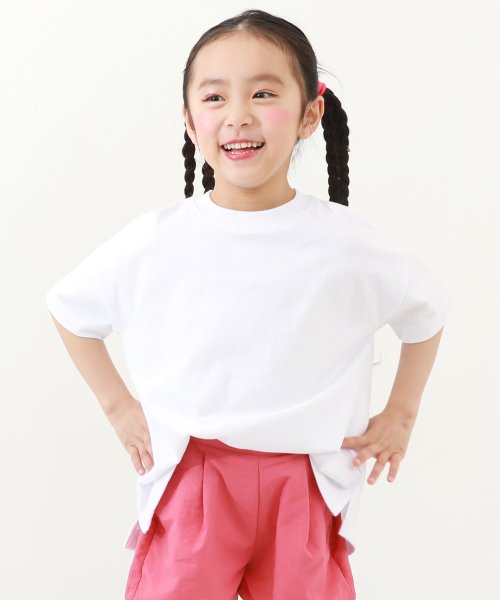 無地 ビッグシルエット 半袖Tシャツ 子供服 キッズ ベビー 男の子 女の子 トップス 半袖Tシャツ Tシャツ