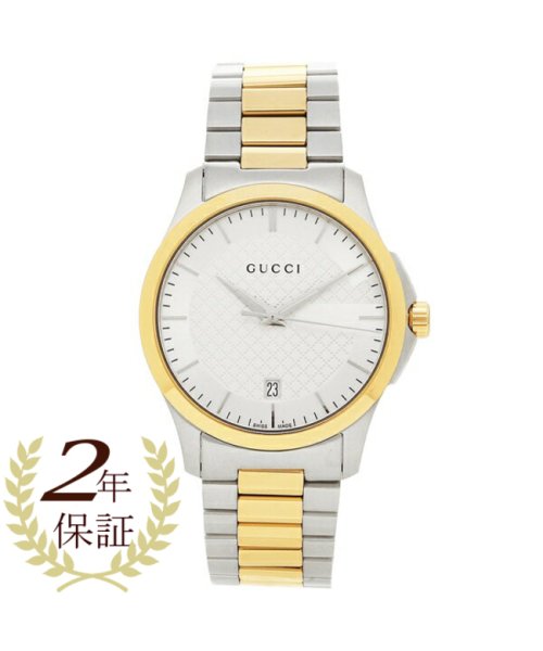 グッチ 腕時計 メンズ GUCCI YA126450 イエローゴールド シルバー