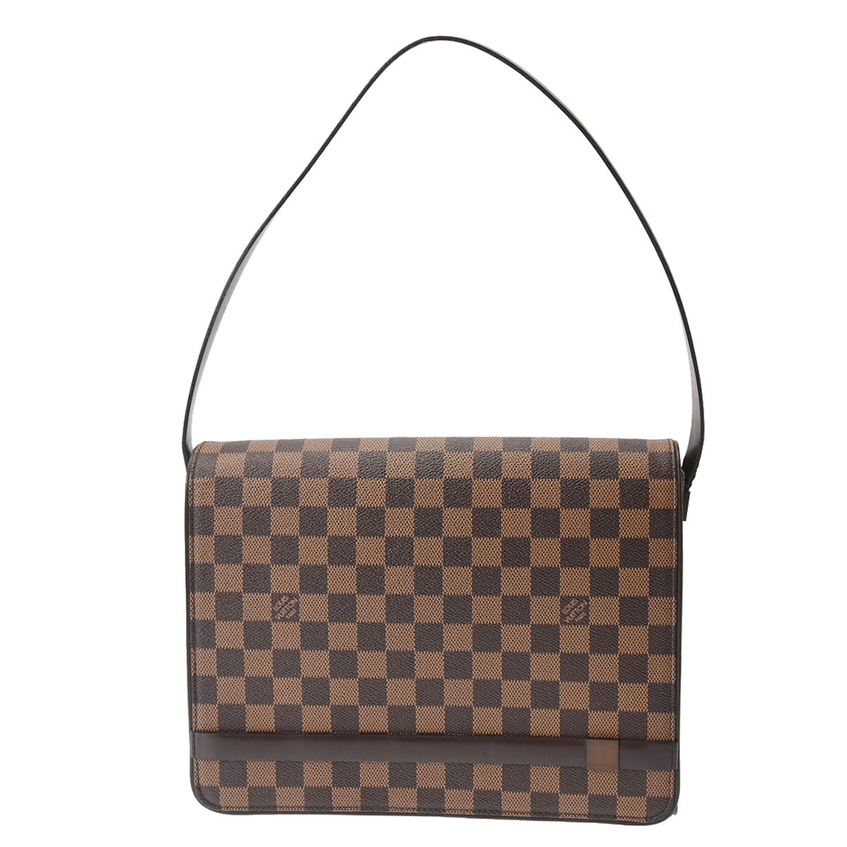 LOUIS VUITTON ルイヴィトン ダミエ トライベッカ カレ ブラウン N51161 レディース ダミエキャンバス ショルダーバッグ Bランク 中古 