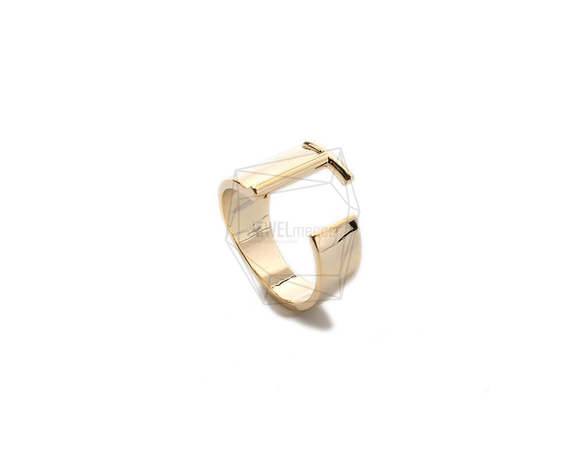 RNG-047-G【1個入り】イニシャルリング /Initials Ring,Band Ring/Adjustable