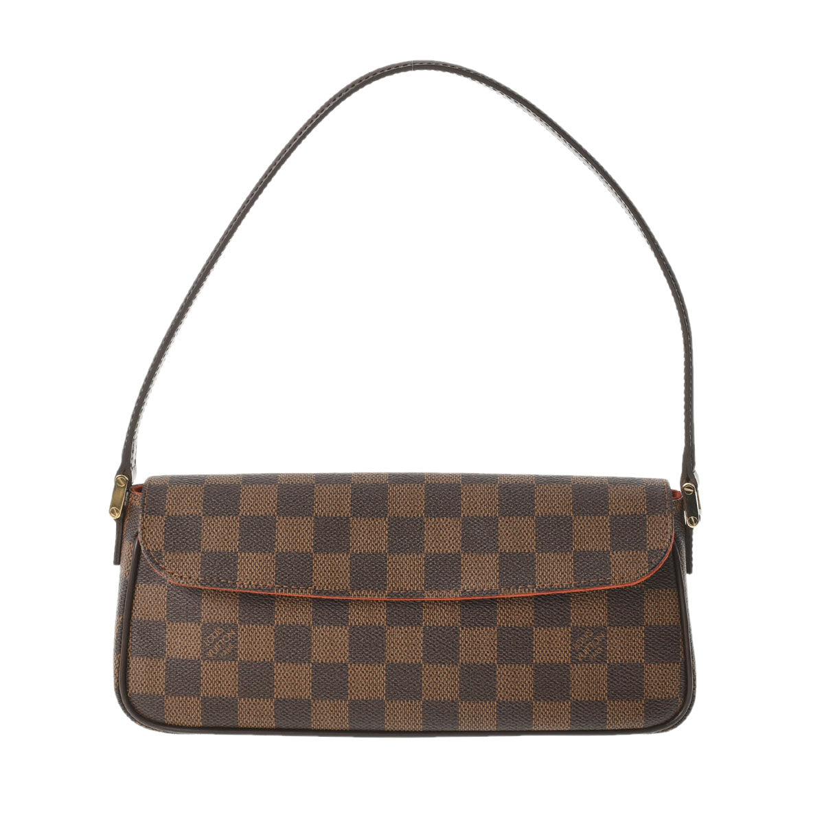 LOUIS VUITTON ルイヴィトン ダミエ レコレータ ブラウン N51299 レディース ダミエキャンバス ハンドバッグ Aランク 中古 