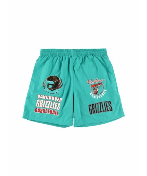 グリズリーズ マルチヒット ナイロン ショーツ ヴィンテージロゴ NBA MULTI HIT NYLON SHORTS VINTAGE LOGO GRIZZLI