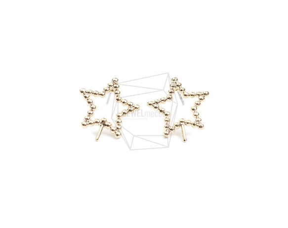 ERG-2145-G【2個入り】スターピアス,Stars Earring /Ear Climbers Earring