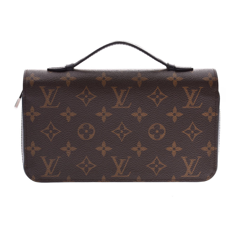 LOUIS VUITTON ルイヴィトンマカサー ジッピー XL  ブラウン ユニセックス モノグラムマカサー 長財布 M61506  中古