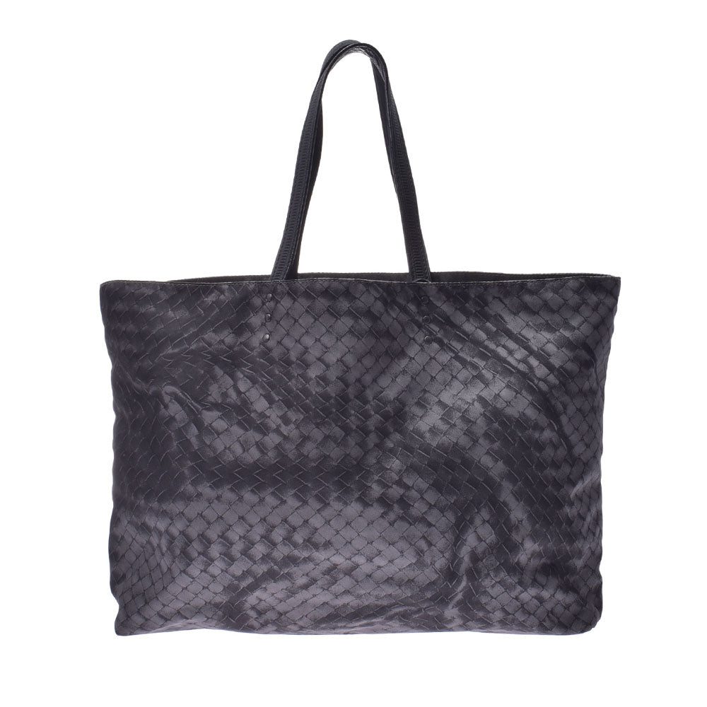 BOTTEGAVENETA ボッテガヴェネタイントレッチオ  グレー ユニセックス ナイロン レザー トートバッグ BO2742312K  中古