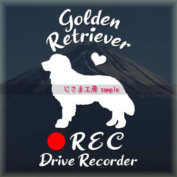 わんちゃんの可愛いドラレコステッカー!!『DRIVE　RECORDER』